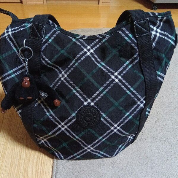 Kipling トートバッグ チェック柄