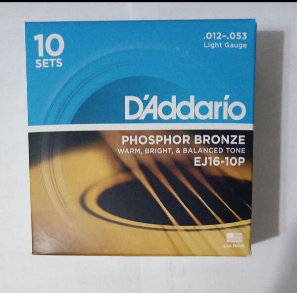 ダダリオ D' Addario アコースティックギター弦 EJ16-10P