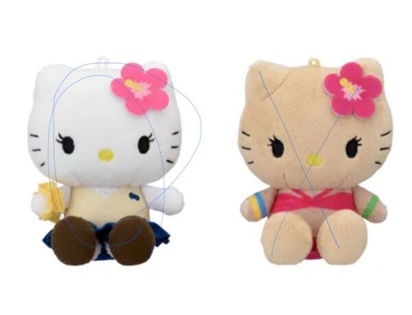 サンリオ ぬいぐるみ キャラクター キーホルダー キティ ハローキティ ギャル 平成 制服 黒ギャル xoxo 制服のみ