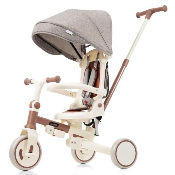 新品 7IN1折りたたみ式三輪車 子供用三輪車 折りたたみ 手押し 1歳 2歳 3歳 ランニングバイク子供用自転車167-140