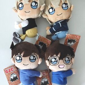 名探偵コナン くっつきぬいぐるみ 江戸川コナン&工藤新一&安室透(&バーボン)
