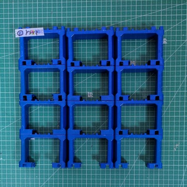 プラレール ブロック橋脚 12個 洗浄済 レイアウト 無限ループ 陸橋 大量 まとめ売り カラー 青