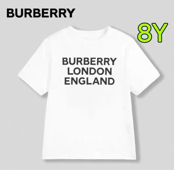 Burberry バーバリー 長袖シャツ ロゴ キッズ 男女兼用 8Y 128