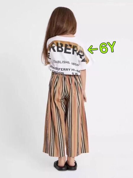 Burberry バーバリー 新ロゴ コットンTシャツ 6Y 120cm