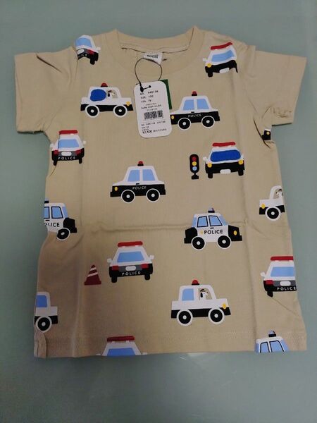 チークルーム cheek room パトカー Tシャツ 100cm 新品タグ付き