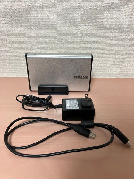 玄人志向 3.5型HDDケース SATA接続 USB2.0対応 シルバー GW3.5AA-SU2 HDD:500GB