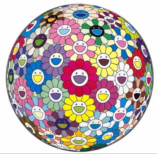 真作 フラワーボール カラフル、ミラクル、スパークル 村上隆 ED300 サイン入りポスター takashi murakami