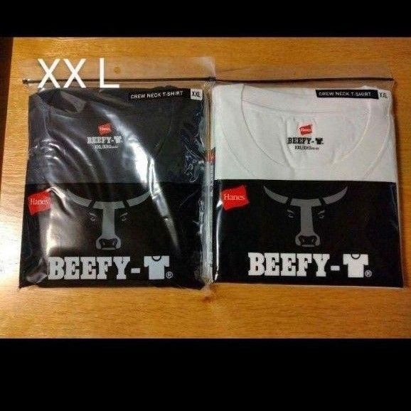 ビーフィー 2枚組 黒 白 ホワイト メンズ Tシャツ 半袖 XXL アソート