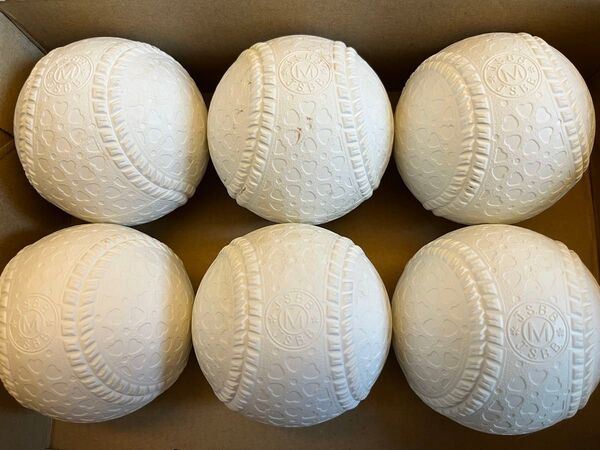 【6球】ナガセケンコー 野球ボール(M号球) 軟式野球ボール ボール 練習球 試合球 公認球 M球 野球用