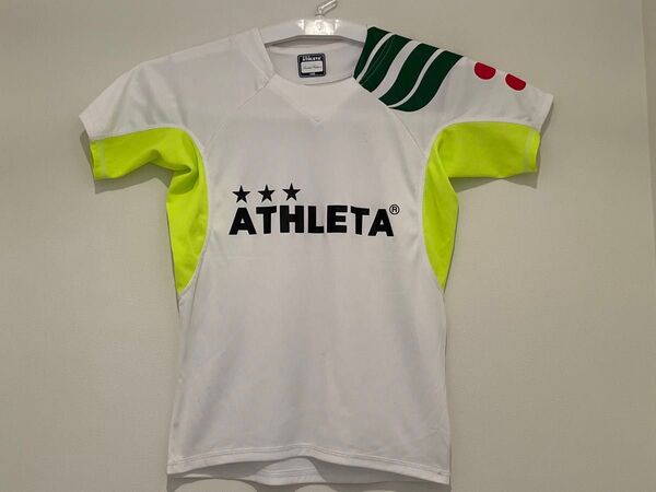 【限定】アスレタ 半袖 Tシャツ(140サイズ)サッカートレーニングウェア ATHLETA プラクティスシャツ ホワイト
