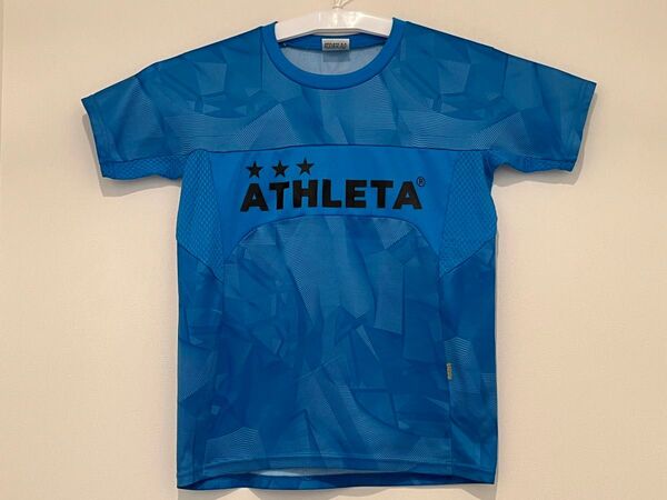 アスレタ 半袖 Tシャツ(140サイズ)サッカートレーニングウェア ATHLETA プラクティスシャツ 水色