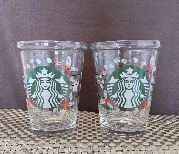 スターバックス 25th anniversary コレクタブル コールドカップ グラス スター2個セット