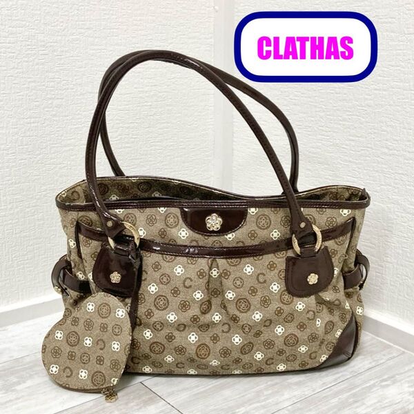 クレイサス CLATHAS カメリアモノグラムデザイン レディース 2wayショルダーバッグ ボストンバッグ