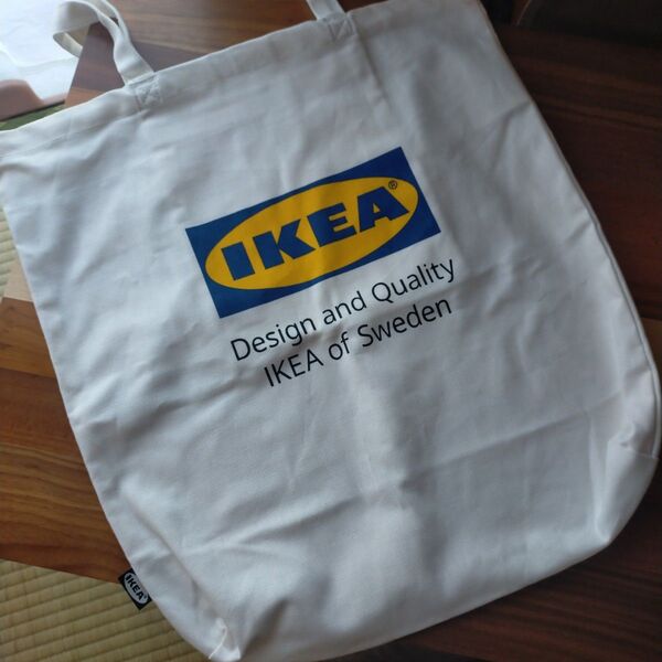 IKEA トートバッグ エフテルトレーダ 白