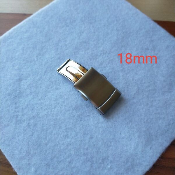 Dバックル レザーバックル プッシュ式 尾錠 18mm #15