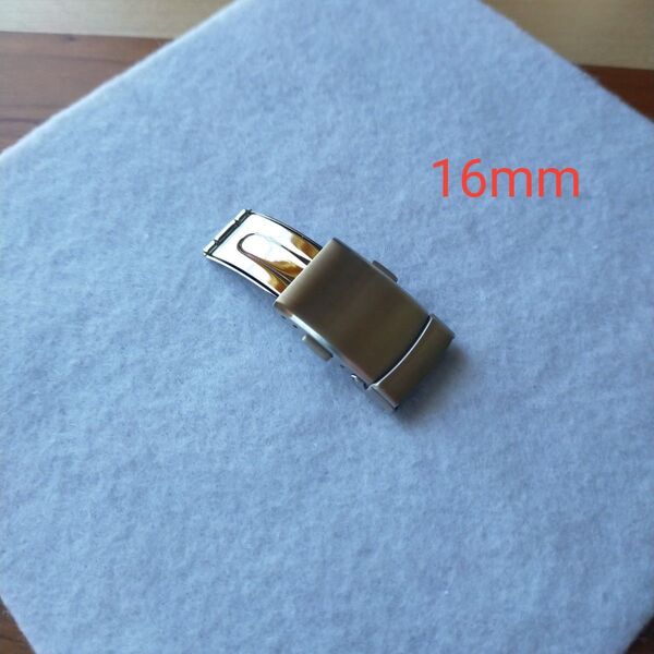 Dバックル レザーバックル プッシュ式 尾錠 16mm #18
