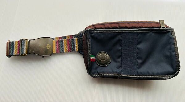 良品 Orobianco オロビアンコ ウエストポーチ ボディバッグ ベルト マルチカラー