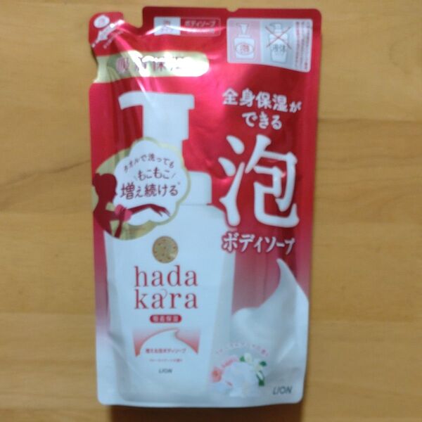hada kara 泡ボディソープ 赤 詰替(2個)