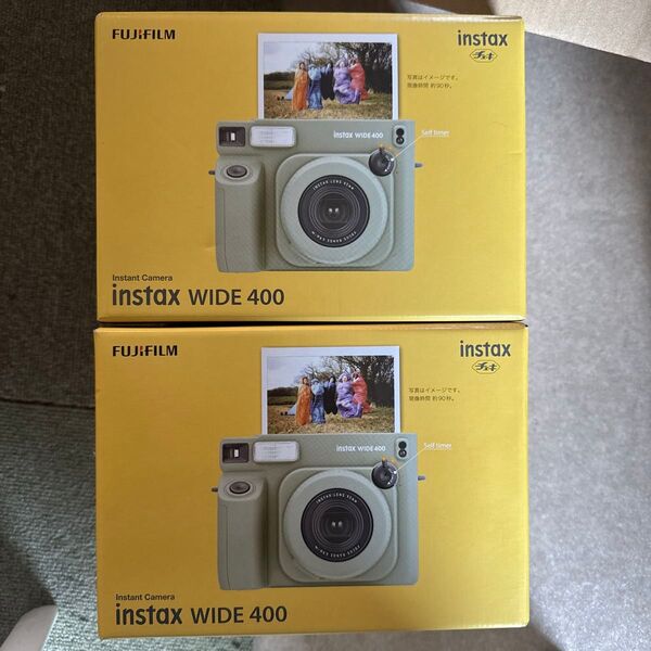 チェキWIDE instax WIDE 400 INS WIDE 400 (グリーン)2個