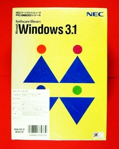 [1287] NEC Microsoft Windows 3.1 unopened goods PC-9800 PC-H98 for OS PS98-1115-31-UE1115-30 Microsoft window z4988621332730