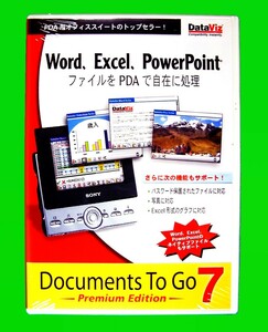 [1619]DataViz Documents To Go7 Premium unopened Windows.PDA interval Office data same period (Word,Excel,PowerPoint,PalmDoc) office XLsoft also have 