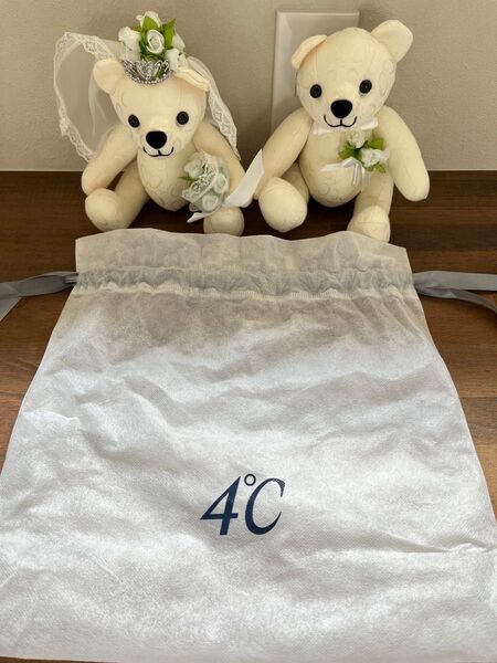 ぬいぐるみ 4℃ 結婚 ブライダル 熊 非売品