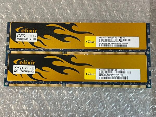 CFD PC3-12800 DDR3-1600 16GB 8GB×2 BIOS確認済