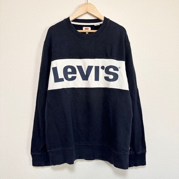 リーバイス Levi's ビッグロゴプリント スウェット トレーナー M