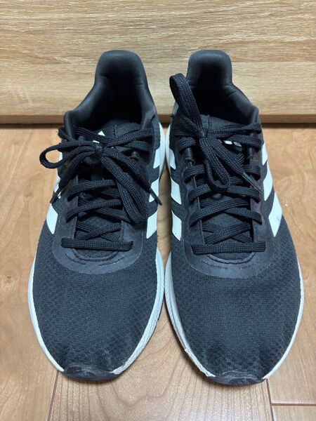 adidas ランニングシューズ 26.5cm ブラック ホームクリーニング済み 美品