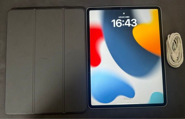 iPad Pro12.9インチ シルバー 256GB バッテリー93% ケース&ケーブル付属