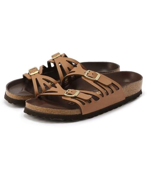 BIRKENSTOCK ビルケンシュトック GRANADA グラナダ 24cm/37/ナロー幅/ビルコフロー/ライトブラウン