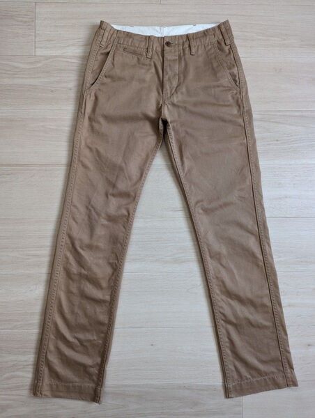 BURGUS PLUS バーガスプラス Lot.401 チノトラウザーズ size28/ボタンフライ/ヒノヤ/HINOYA