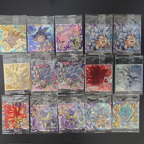 ドラゴンボールウエハース シール 15枚単品