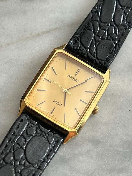 【電池交換済み】美品 SEIKO SPIRIT GOLD スピリット ゴールド クオーツ シャリオ