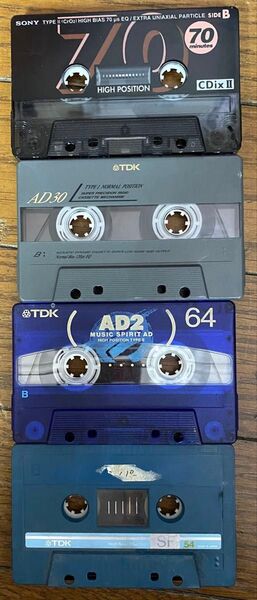 カセットテープ 4本セット まとめ売り SONY TDK