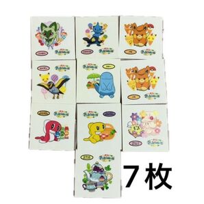 ポケモンパン デコキャラシール 7枚セット