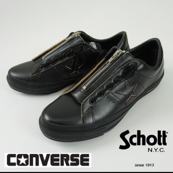 美品Schottショット コンバース コラボ ONE STAR Z Schott CONVERSE ALL STAR 26.5cm