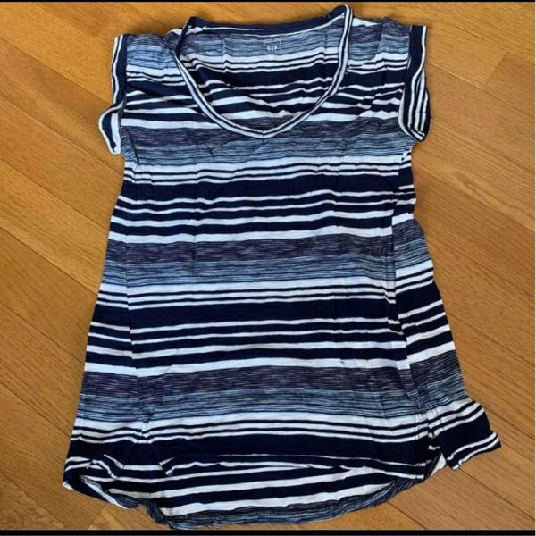 半袖Tシャツ GAP ボーダー サイズS ネイビー
