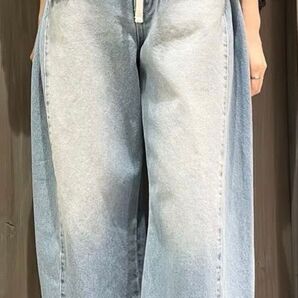 価格交渉不可!新品[グレースコンチネンタル25SS ドロストウエストデニムパンツ 38