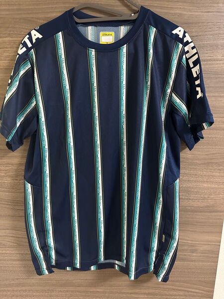 【新品】ATHLETA ストライププラシャツ 半袖