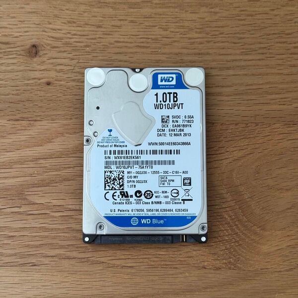 正常品 HDD 1TB 2.5インチ WD Blue ④