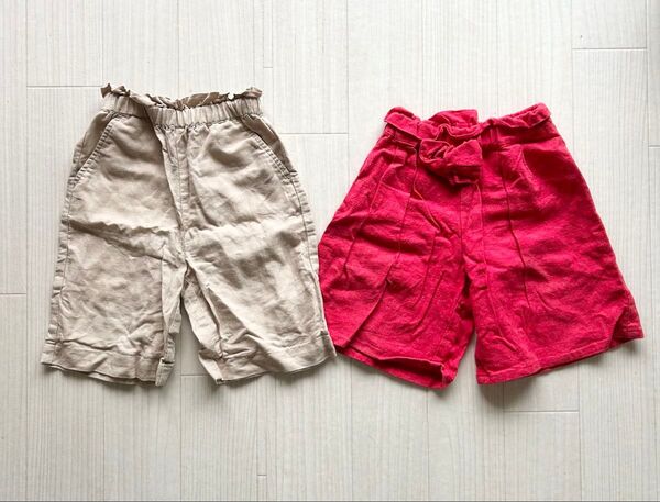 GAP トイザらス ズボン ワイドパンツ 女の子 ベージュ 赤 80 まとめ売り