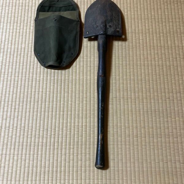 アメリカ軍、ベトナム戦時M1956エントレンチングツール、M1943カバーの当時組み合わせ支給品、実物放出品