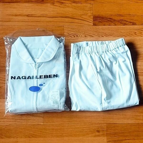 【早い者勝ち】新品 ナガイレーベン ホワイト チュニック パンツ 白衣 上下セット M