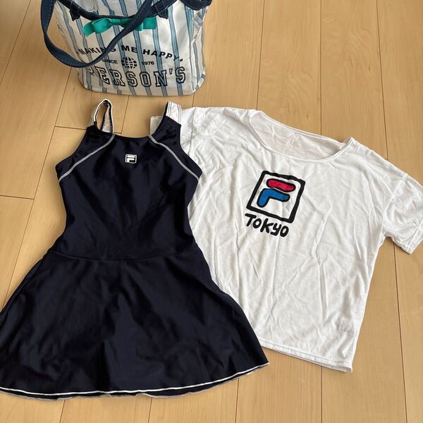 FILA 水着とTシャツ&バッグ 3点セット 160
