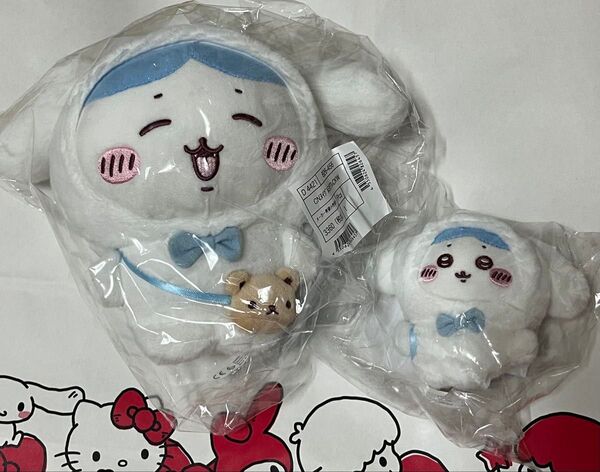 ちいかわ サンリオコラボ ハチワレ シナモロール ぬいぐるみ マスコットセット