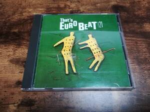 CD「ザッツ・ユーロビートVol.21 THAT'S EUROBEAT VOL.21」廃盤●