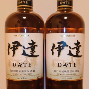 ニッカウヰスキー ニッカ ウイスキー 伊達 2本セット 箱無し NIKKA WHISKY DATE 仙台宮城峡蒸留所 700ml