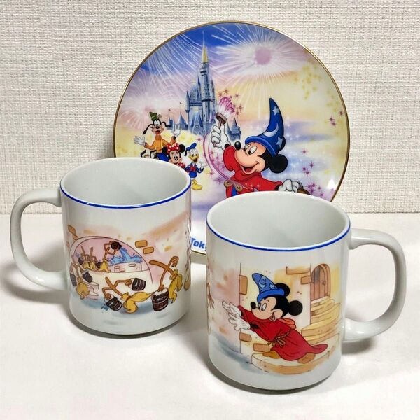 10周年 ディズニー ファンタジア 東京ディズニーランド ミッキー マグカップ フレンズ カップ スーベニアカップ 食器