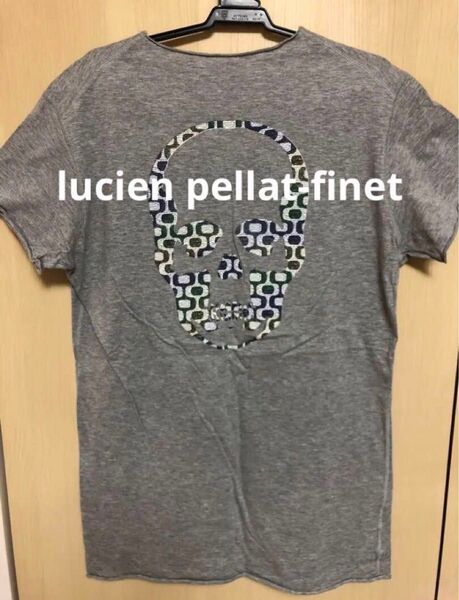 美品 lucien pellat-finet ルシアンペラフィネ スカルプリント 半袖 Tシャツ